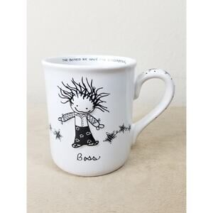 Enesco Marci Coffee Mug Teacup "Boss" 12oz Children Of The Inner Light 4 1/2"